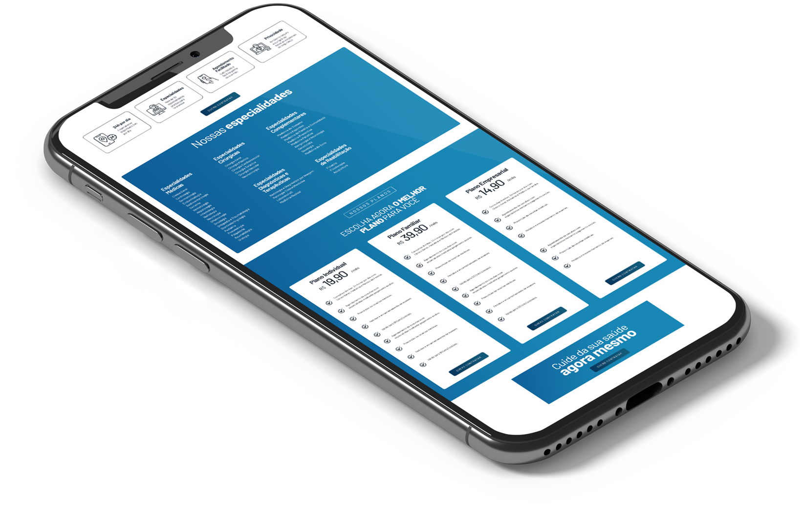 Aplicativo no celular